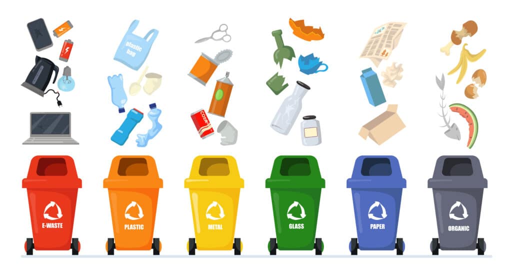Dessin du trie des déchets