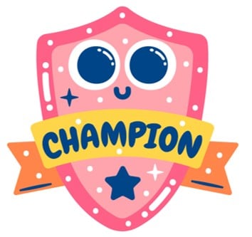 Un badge pour enfant de champion de nettoyage