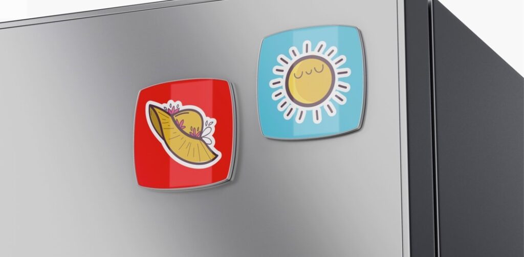 Deux magnets de frigo