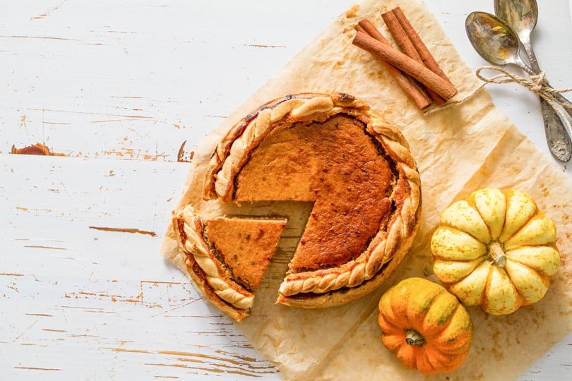 Tarte aux courges et aux épices.