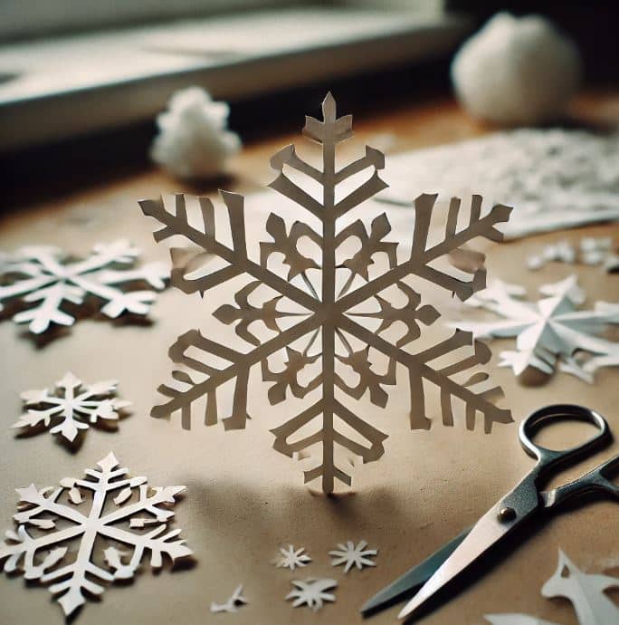 Flocon de neige en papier