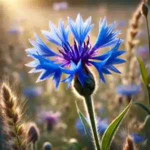 Un bleuet Centaurea cyanus