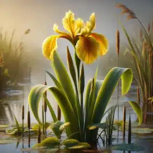 Fleur Iris des marais Iris pseudacorus